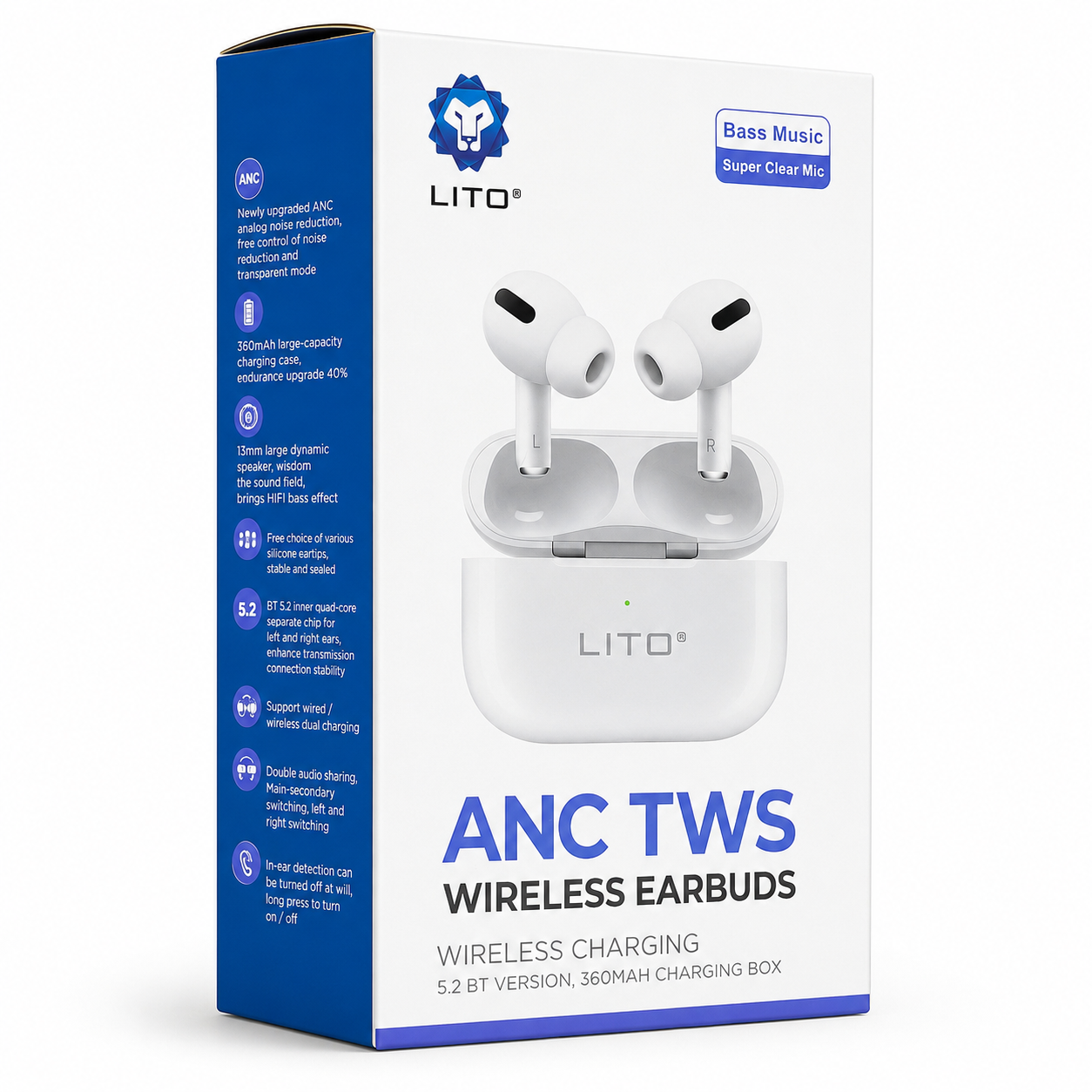 LITO ANC TWS Wireless Earbuds
